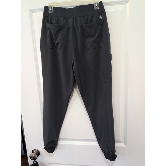 Women's Lot Of 4 Butter-Soft Easy Stretch Scrub Pants Gray Size Medium - Picture 6 of 8